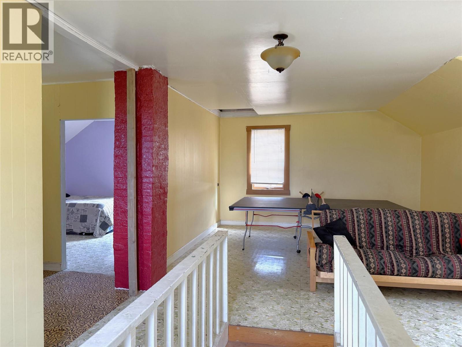 Family Room at top of stairs - 1403 Notch Hill Road, Sorrento, BC - Indoor Photo Showing Other Room