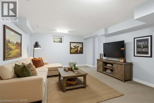 Virtually Staged - 68 Delena Avenue N, Hamilton, ON - Indoor Photo Showing Living Room