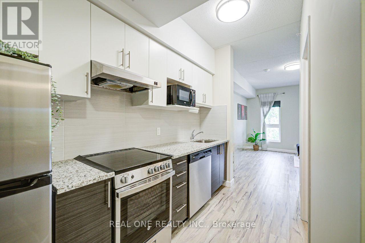 423 - 77 Leland Street, Hamilton, ON - Indoor Photo Showing Kitchen With Upgraded Kitchen