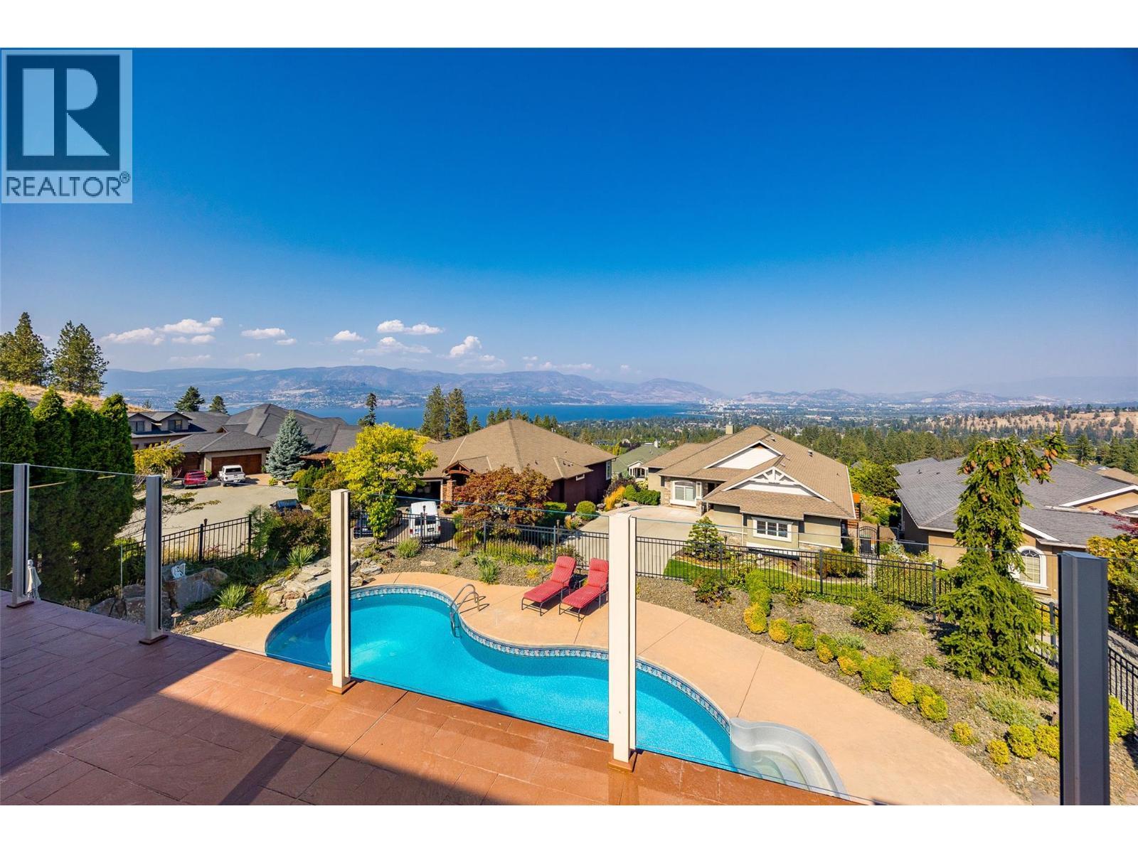 620 Arbor View Drive, Kelowna, BC - Outdoor With In Ground Pool With View