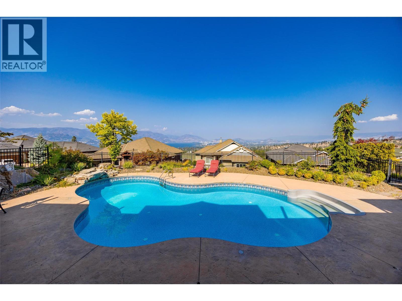 620 Arbor View Drive, Kelowna, BC - Outdoor With In Ground Pool With Backyard With View