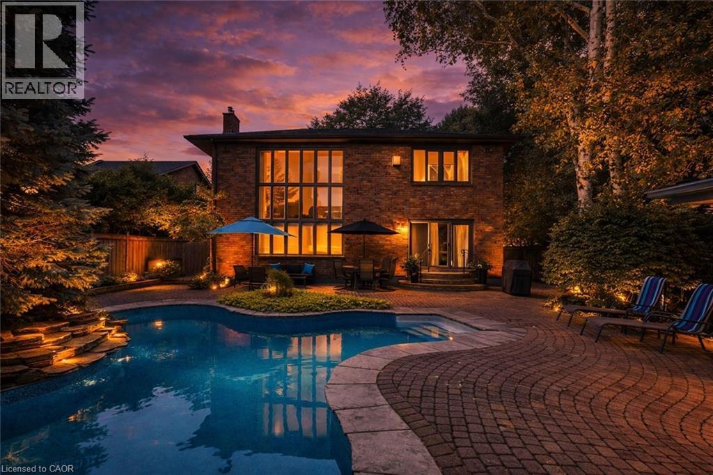 223 Briar Hill Crescent, Ancaster, ON - Outdoor With In Ground Pool
