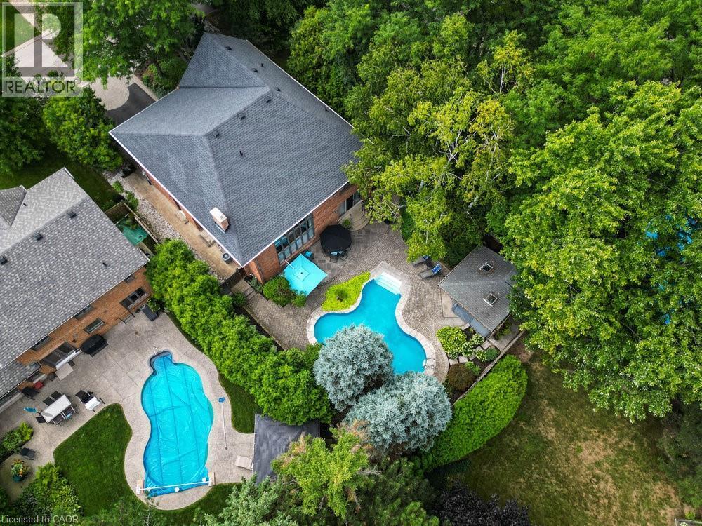 223 Briar Hill Crescent, Ancaster, ON - Outdoor With In Ground Pool With Deck Patio Veranda