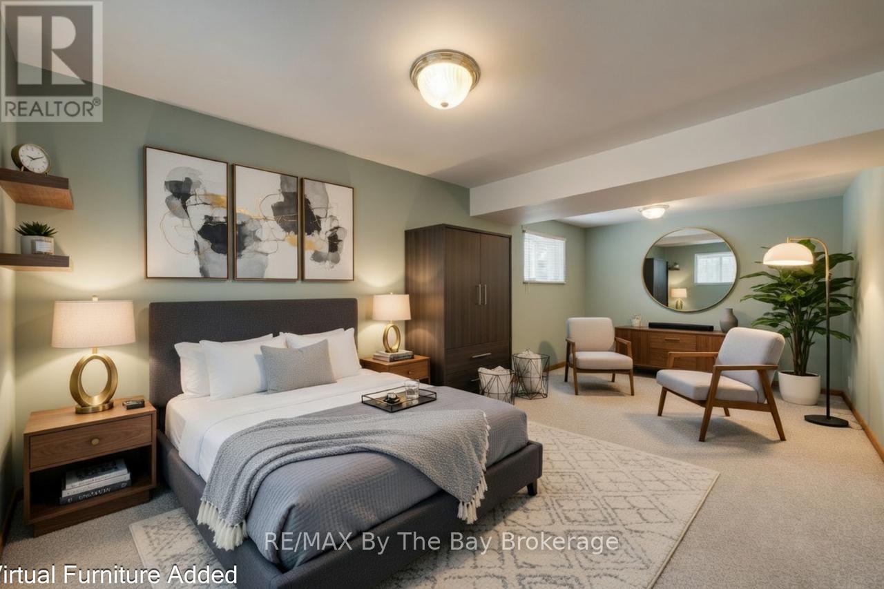 virtually staged - 229 Datas Drive E, Clearview (Stayner), ON - Indoor Photo Showing Bedroom