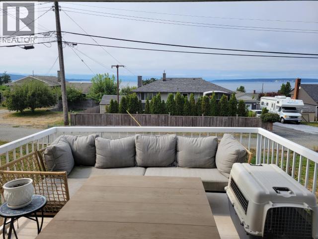 4029 Joyce Ave, Powell River, BC - Outdoor With Body Of Water With Deck Patio Veranda