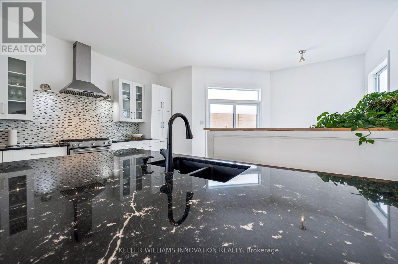 149 Woolwich Street, Waterloo, ON - Indoor Photo Showing Kitchen With Double Sink With Upgraded Kitchen