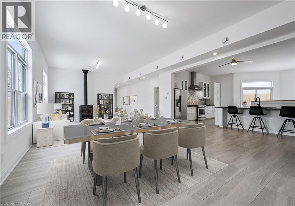 Dining Area - This photo has been virtually staged. - 149 Woolwich Street, Waterloo, ON - Indoor Photo Showing Dining Room