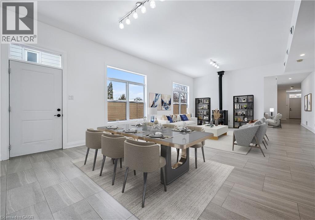 Dining Area - This photo has been virtually staged. - 149 Woolwich Street, Waterloo, ON - Indoor Photo Showing Dining Room