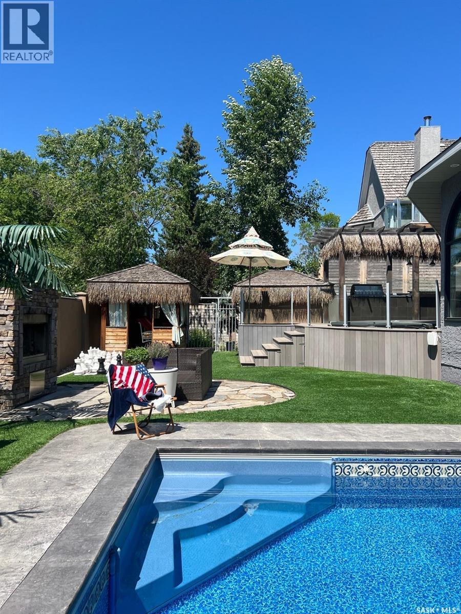 3606 Selinger Crescent, Regina, SK - Outdoor With In Ground Pool With Backyard