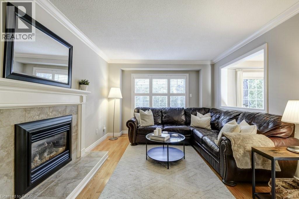 2444 Butternut Crescent, Burlington, ON - Indoor Photo Showing Living Room With Fireplace