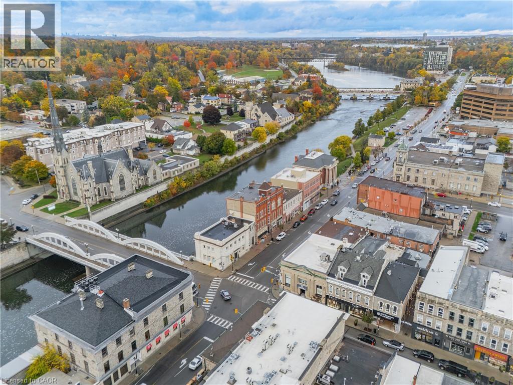 Drone / aerial view of a nearby body of water - 25 Concession Street Unit# 201, Cambridge, ON - Outdoor With View