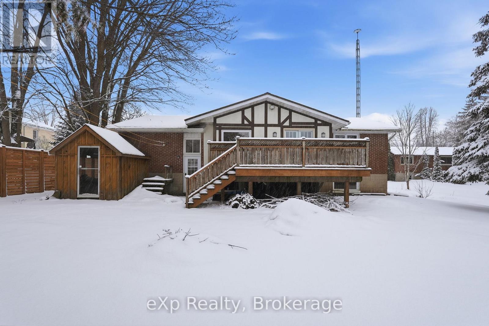 Backyard and exterior - 60 Main Street E, Mapleton, ON - Outdoor With Deck Patio Veranda