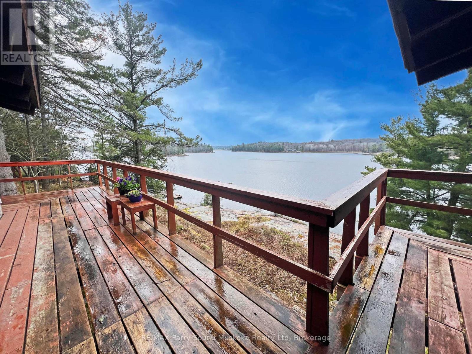 45 Ridgeway Drive, Carling, ON - Outdoor With Body Of Water With Deck Patio Veranda With View