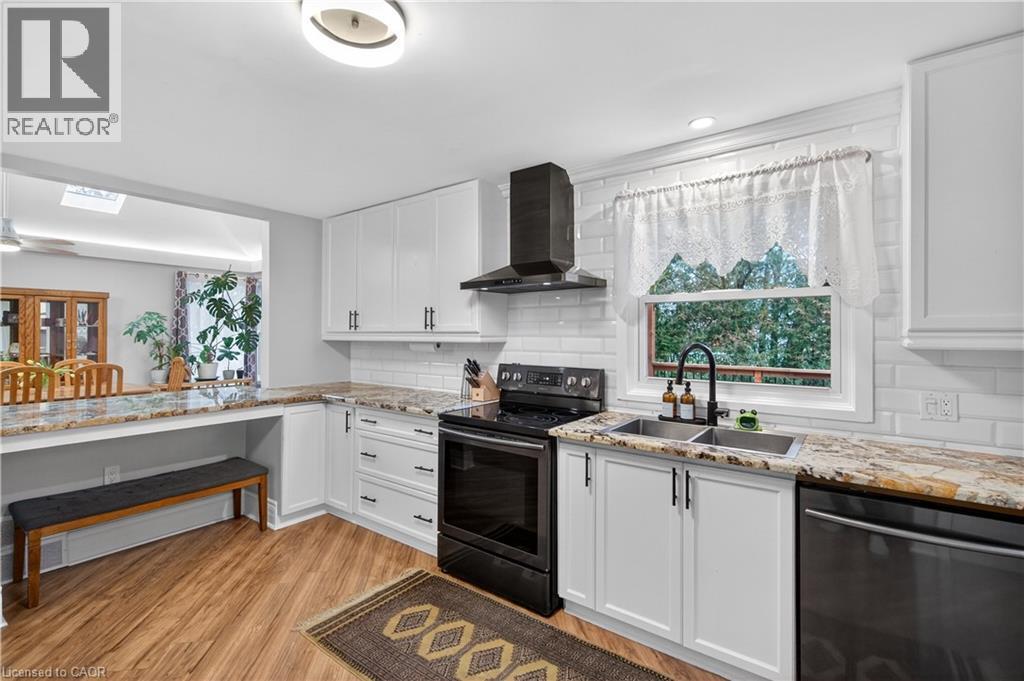 486 East 38Th Street, Hamilton, ON - Indoor Photo Showing Kitchen With Double Sink