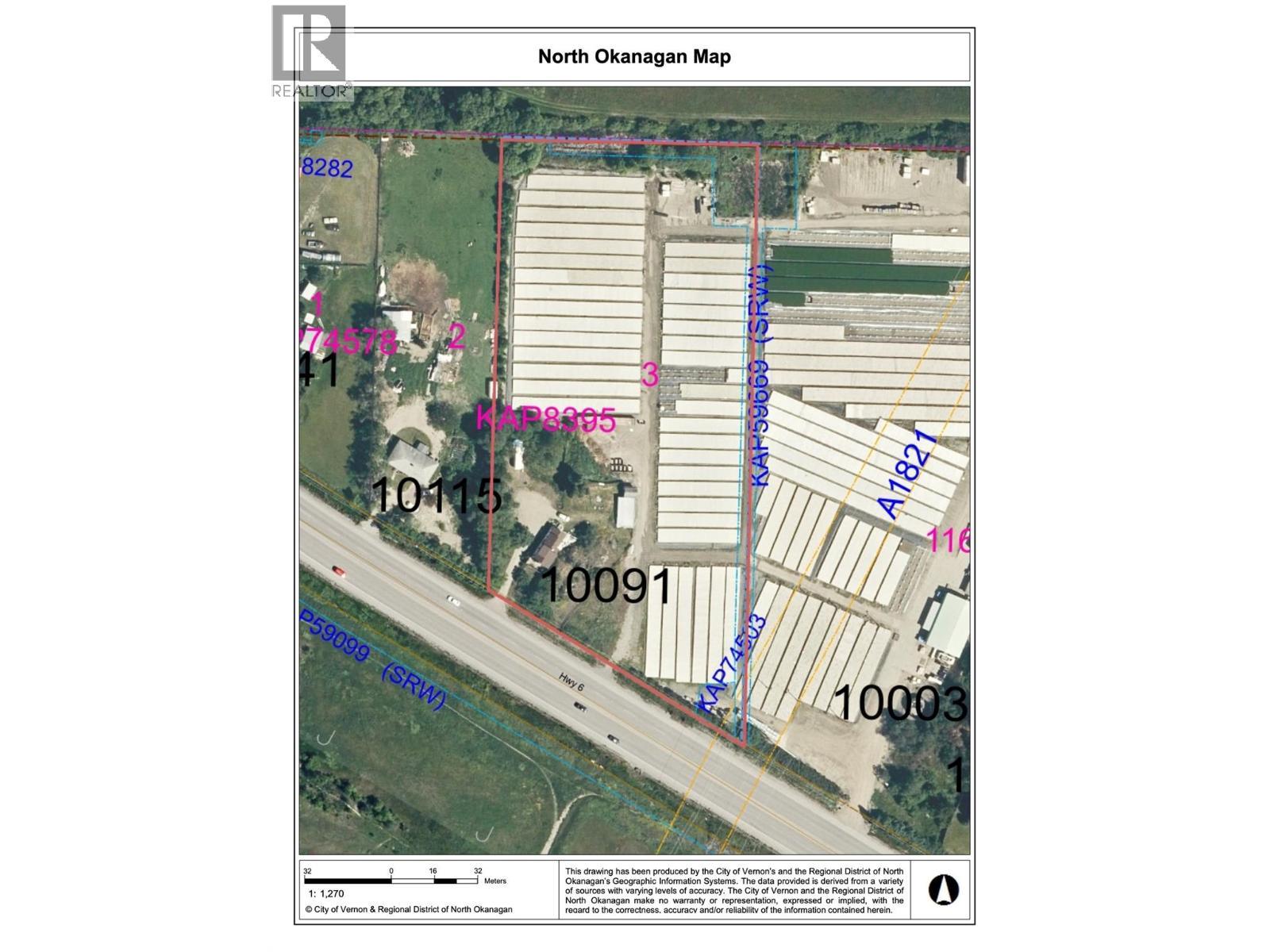 4.64 Acre Parcel next to 8.24 Acre Parcel also for sale ( legal description ) - 10091 6 Highway, Coldstream, BC