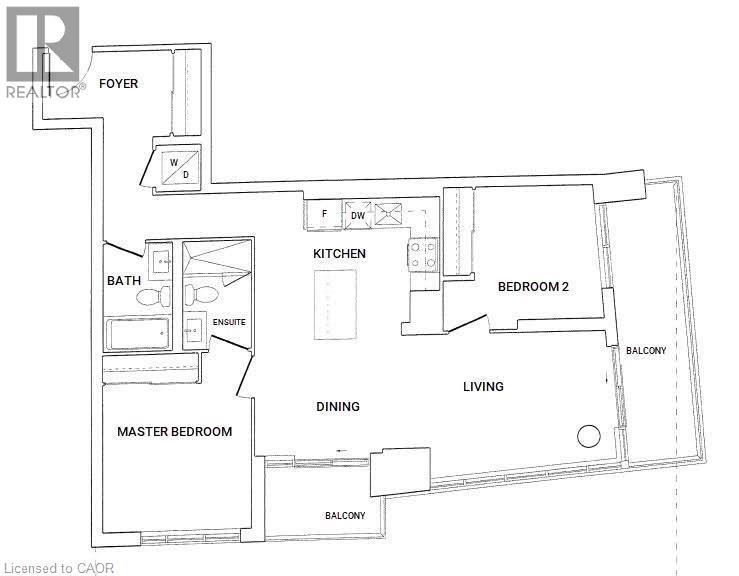 View of floor plan / room layout - 385 Winston Road Unit# 1311, Grimsby, ON - Other