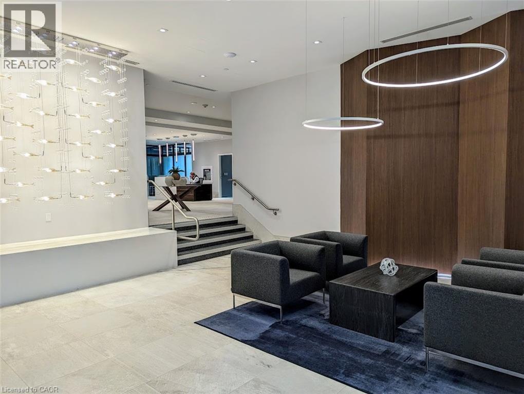 Building lobby with stairway - 385 Winston Road Unit# 1311, Grimsby, ON - Indoor