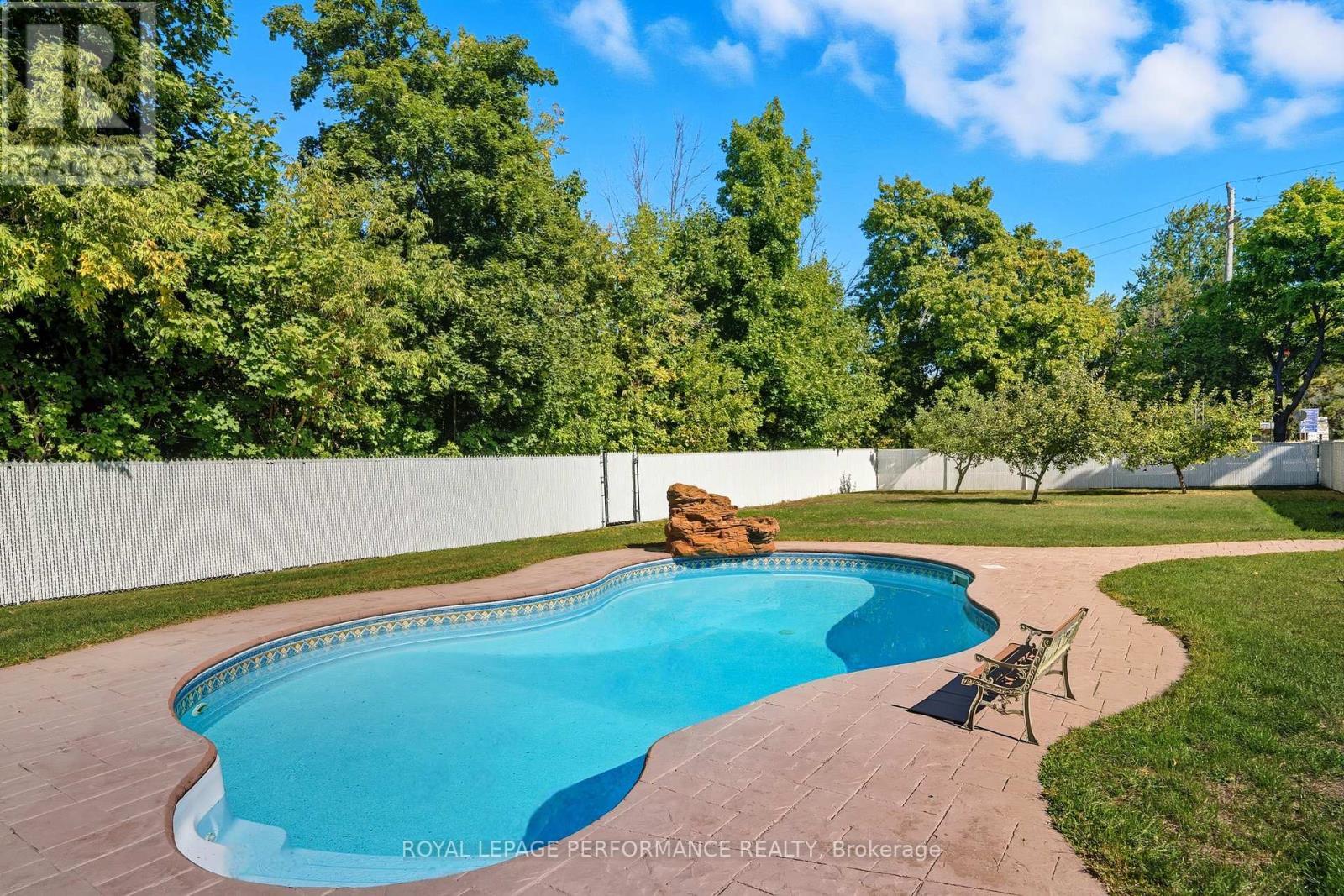 8 John Street, Champlain, ON - Outdoor With In Ground Pool With Backyard