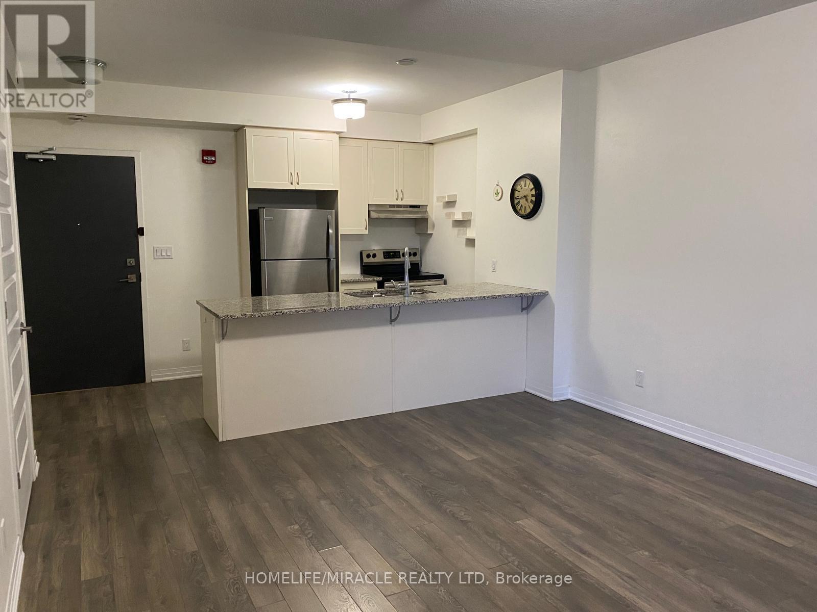 501 - 2 Adam Sellers Street, Markham, ON - Indoor Photo Showing Kitchen With Double Sink