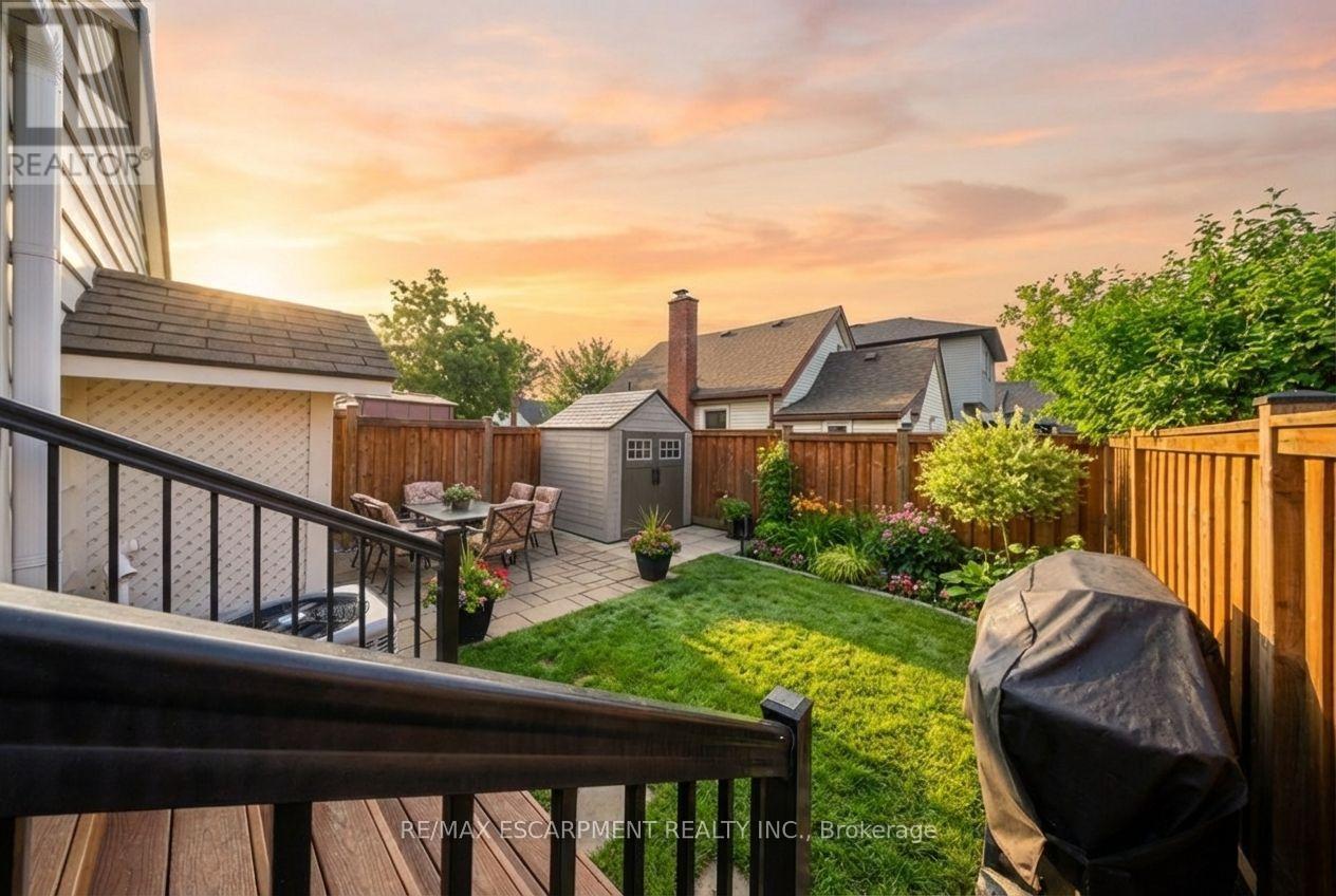 private backyard - 36 Queensdale Avenue W, Hamilton, ON - Outdoor With Deck Patio Veranda