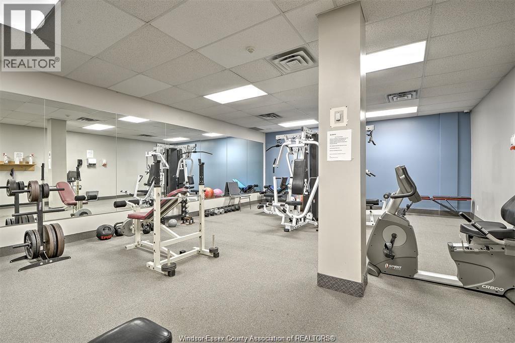 540 Ouellette Unit# 3F, Windsor, ON - Indoor Photo Showing Gym Room