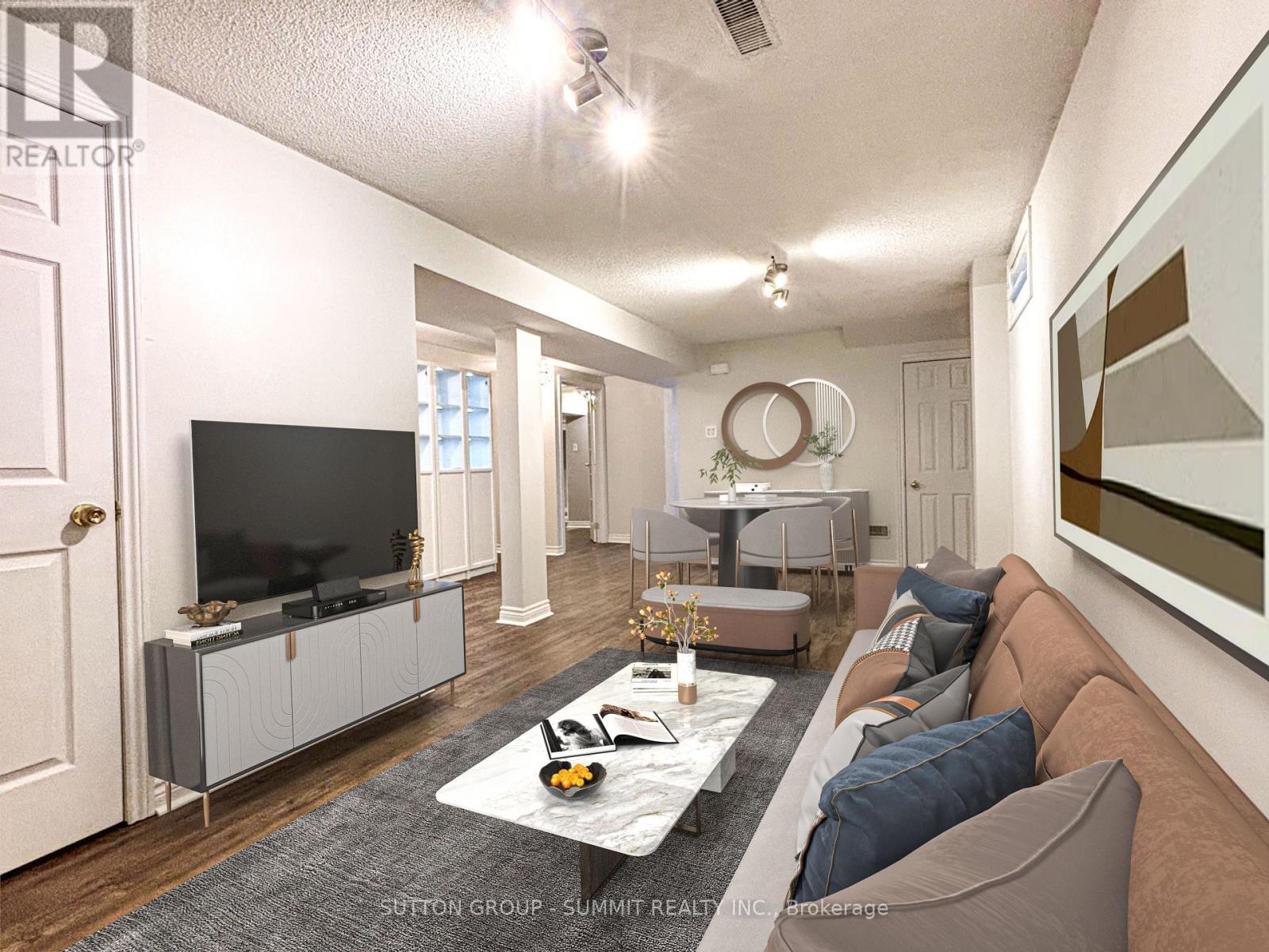 VIRTUALLY STAGED - 1100 Feeley Court, Mississauga, ON - Indoor Photo Showing Living Room