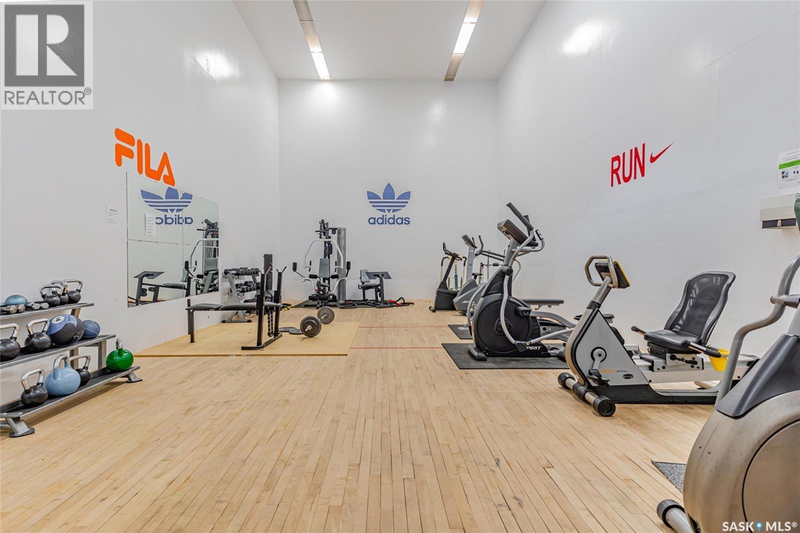 304F 1121 Mckercher Drive, Saskatoon, SK - Indoor Photo Showing Gym Room