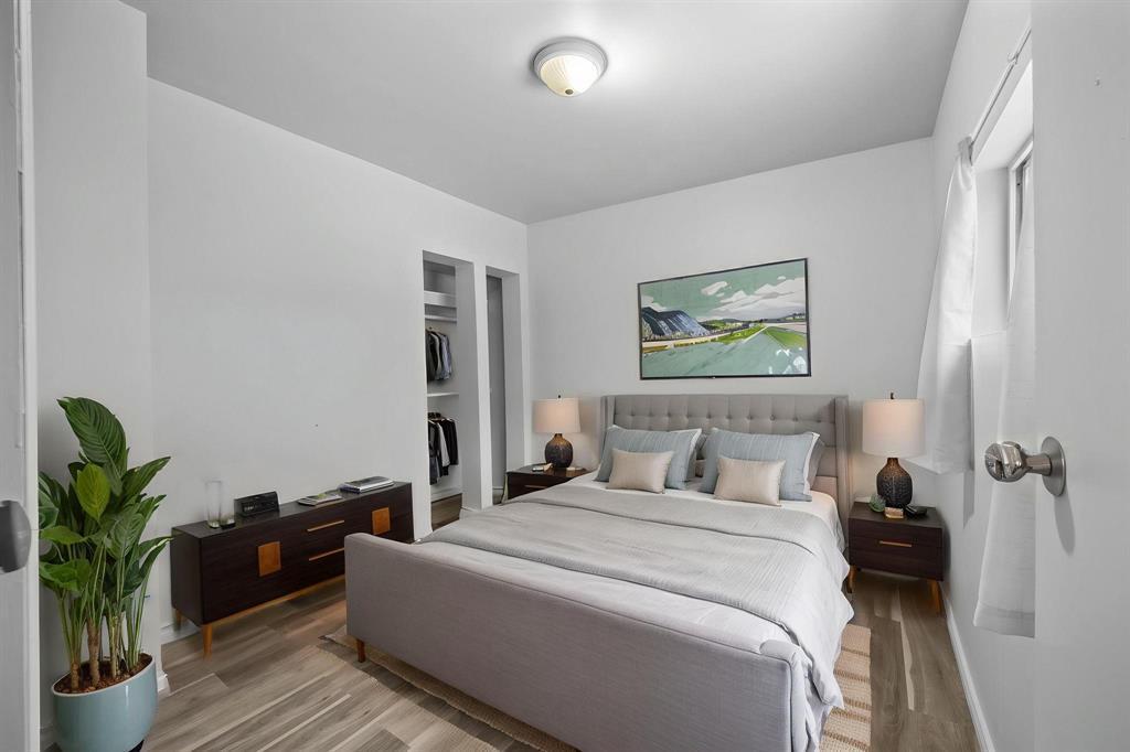 Bedroom 1 - Virtually staged for design and layout inspiration. - 401 Union Avenue W, Winnipeg, MB - Indoor Photo Showing Bedroom