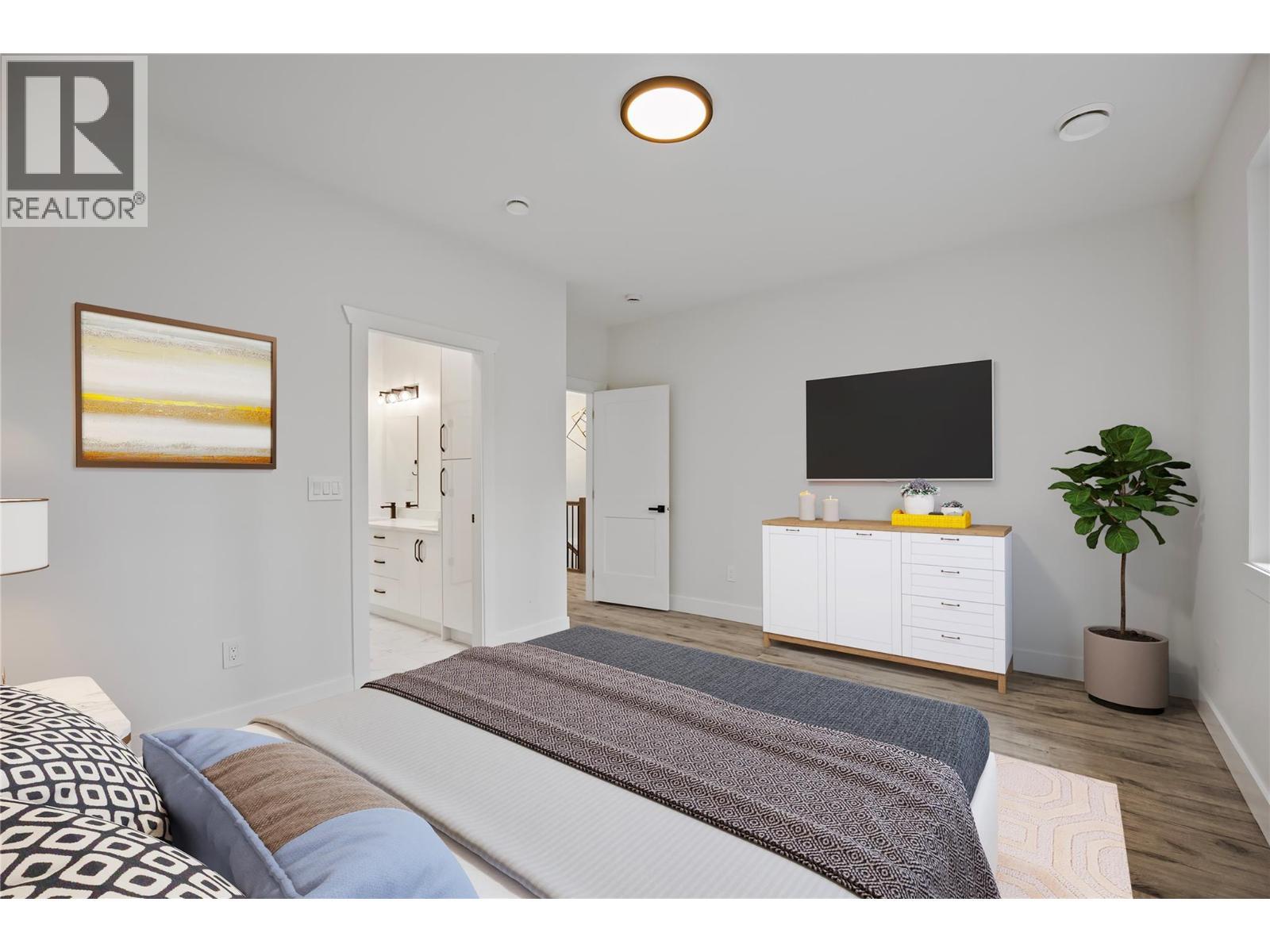 Virtually Staged - 7279 Birch Close, Anglemont, BC - Indoor Photo Showing Bedroom