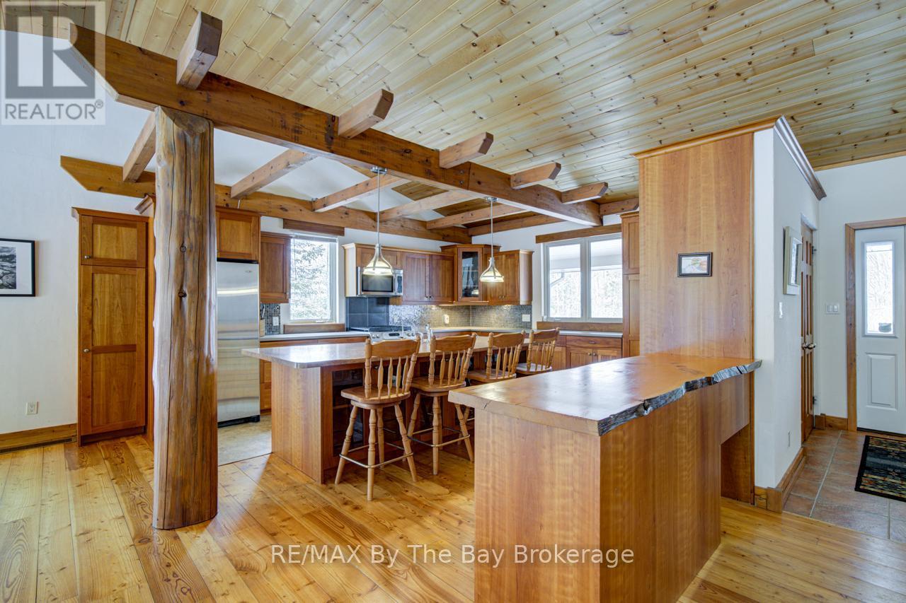Custom Pergola Structure - 397 Silver Birch Drive, Tiny, ON - Indoor Photo Showing Dining Room