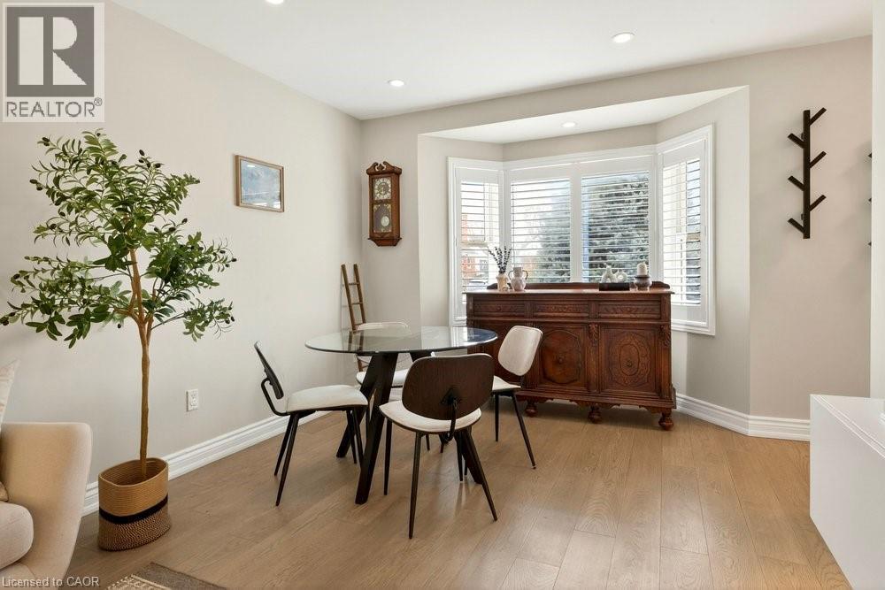 Dining space featuring light wood-style floors and recessed lighting - 237 East 32Nd Street, Hamilton, ON - Indoor Photo Showing Dining Room