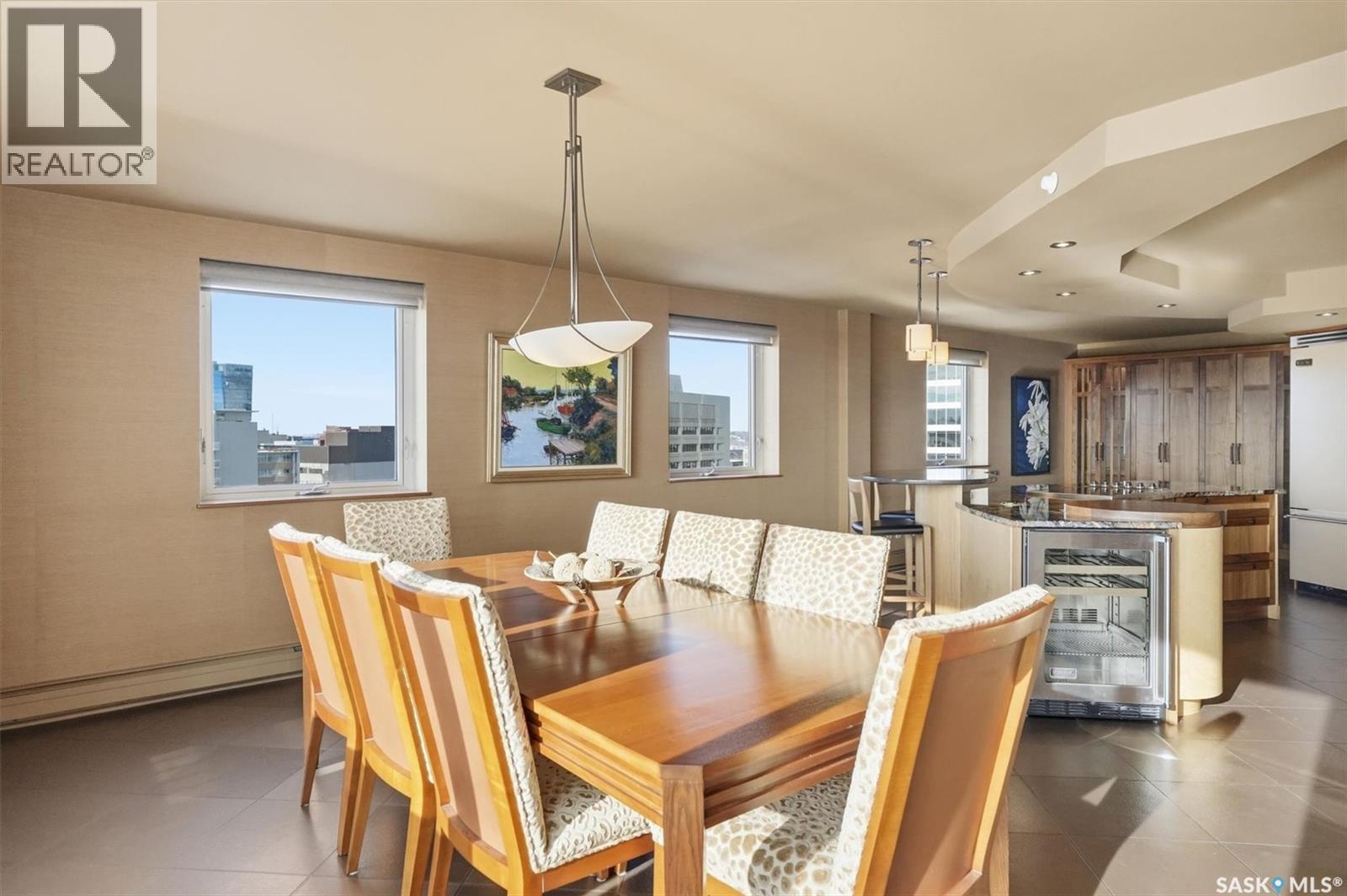 1001 730 Spadina Crescent E, Saskatoon, SK - Indoor Photo Showing Dining Room
