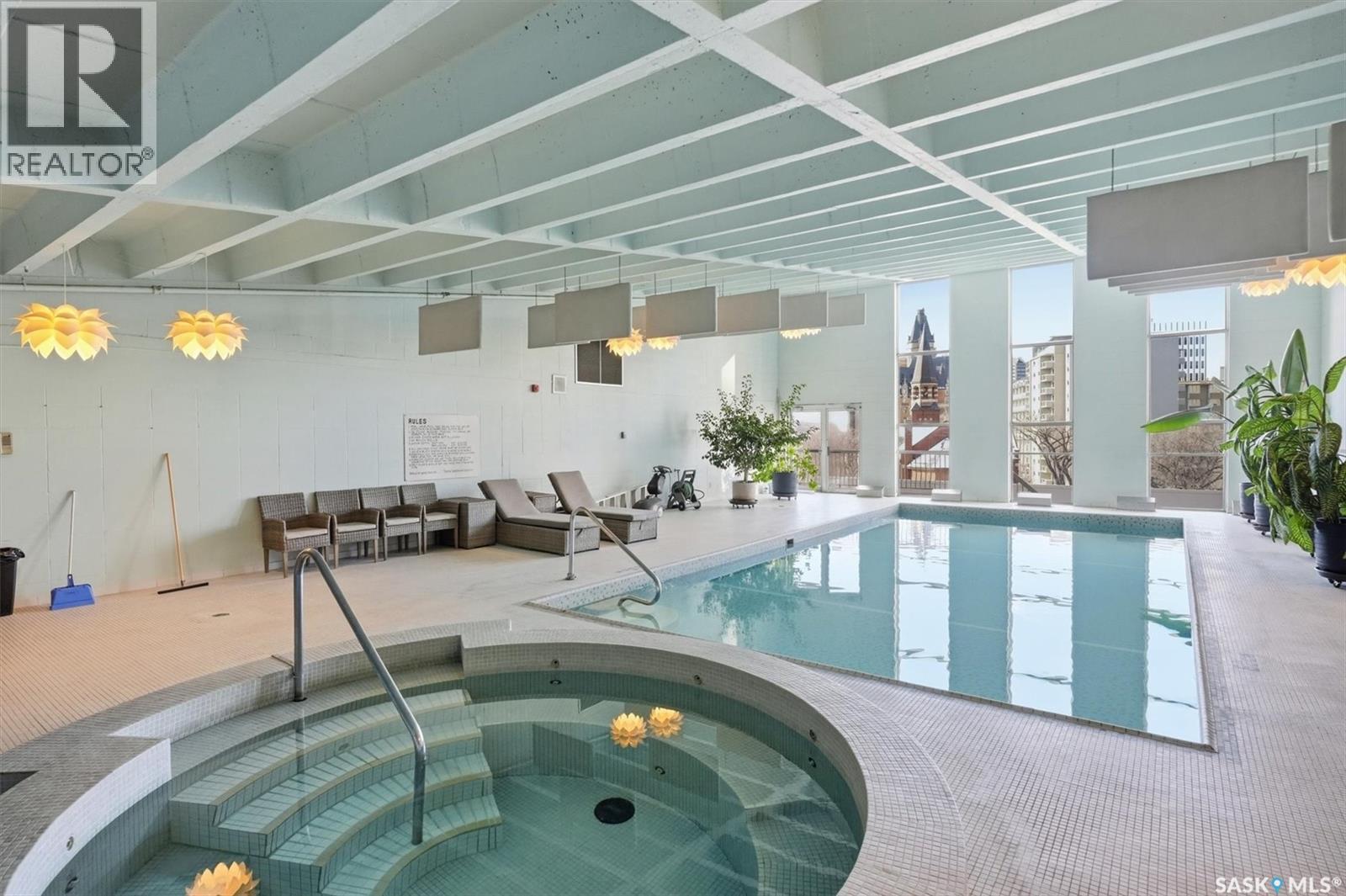 1001 730 Spadina Crescent E, Saskatoon, SK - Indoor Photo Showing Other Room With In Ground Pool