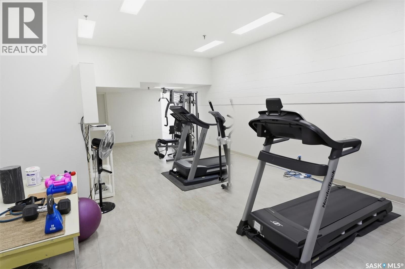 1001 730 Spadina Crescent E, Saskatoon, SK - Indoor Photo Showing Gym Room
