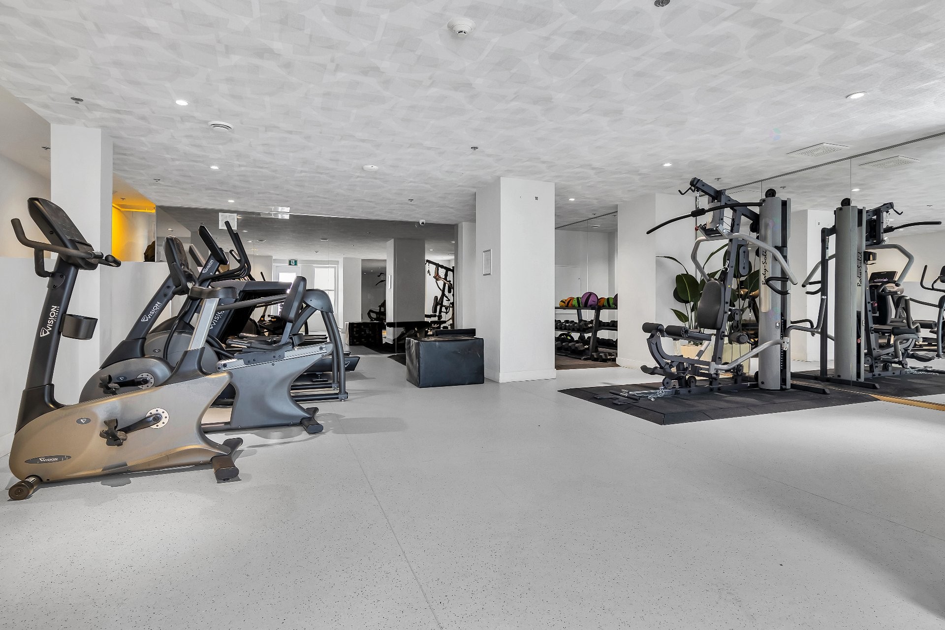 Salle d'exercice - 503-1160 Rue Mackay, Montréal (Ville-Marie), QC - Indoor Photo Showing Gym Room