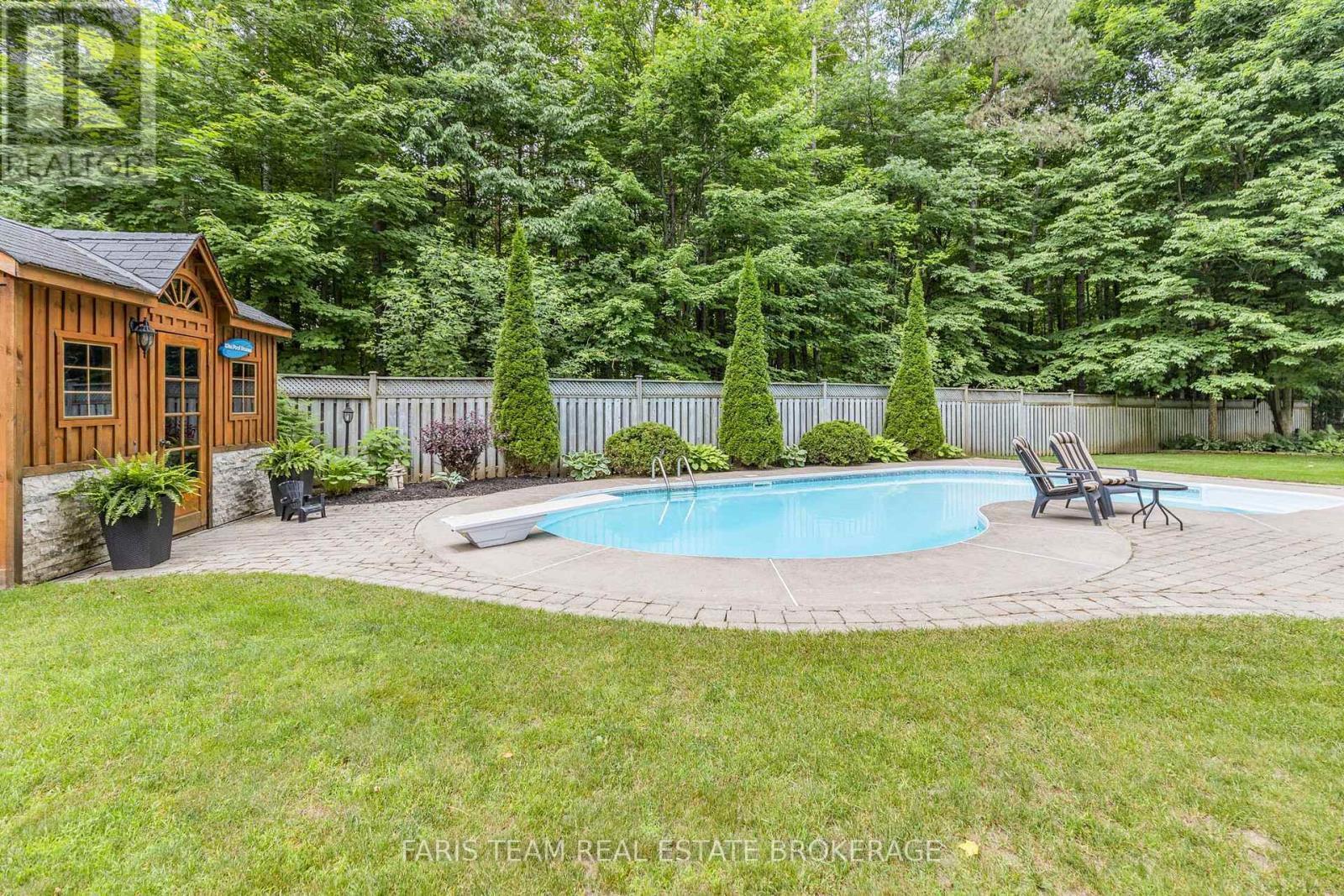 5 Bailey Crescent, Tiny, ON - Outdoor With In Ground Pool With Backyard