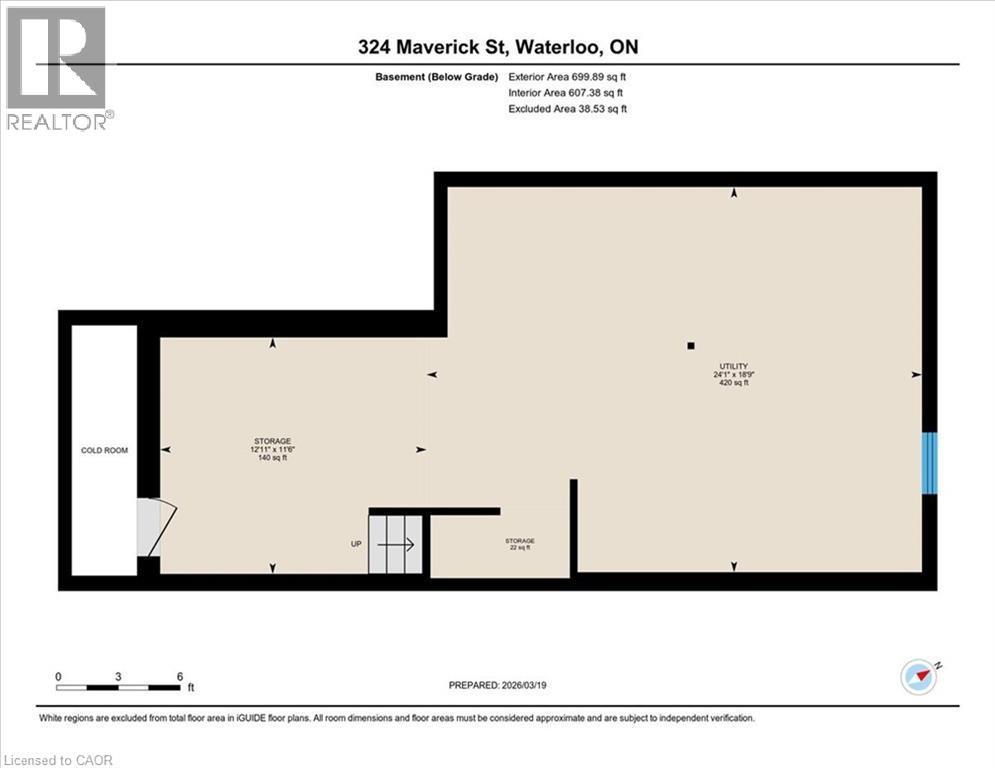 Basement floor plan - 324 Maverick Street, Waterloo, ON - Other