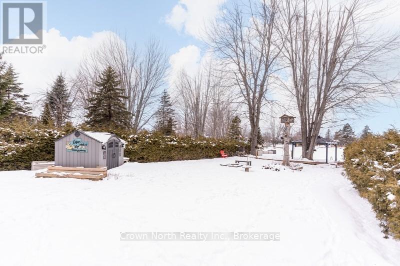 Large level backyard with mature trees - 39 Turtle Path, Ramara, ON - Outdoor