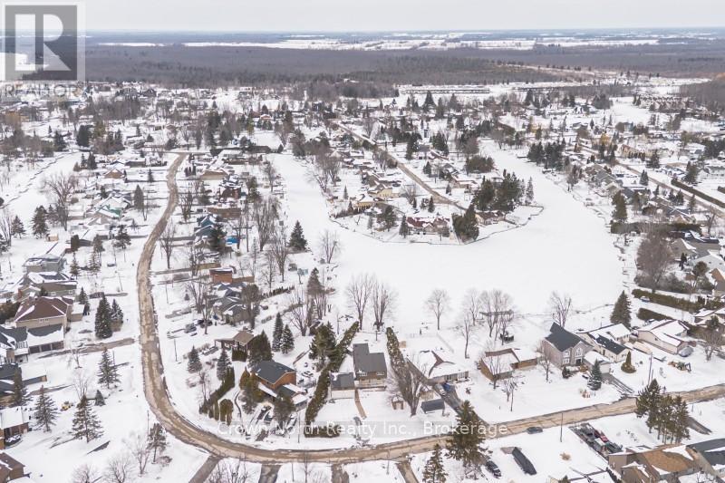 Overhead view of the waterfront lot - 39 Turtle Path, Ramara, ON - Outdoor With View