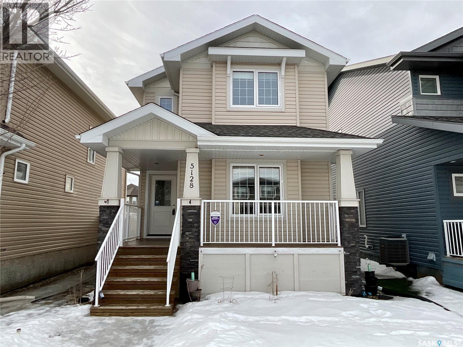 5128 Aerial Crescent, Regina, SK - Outdoor With Deck Patio Veranda With Facade