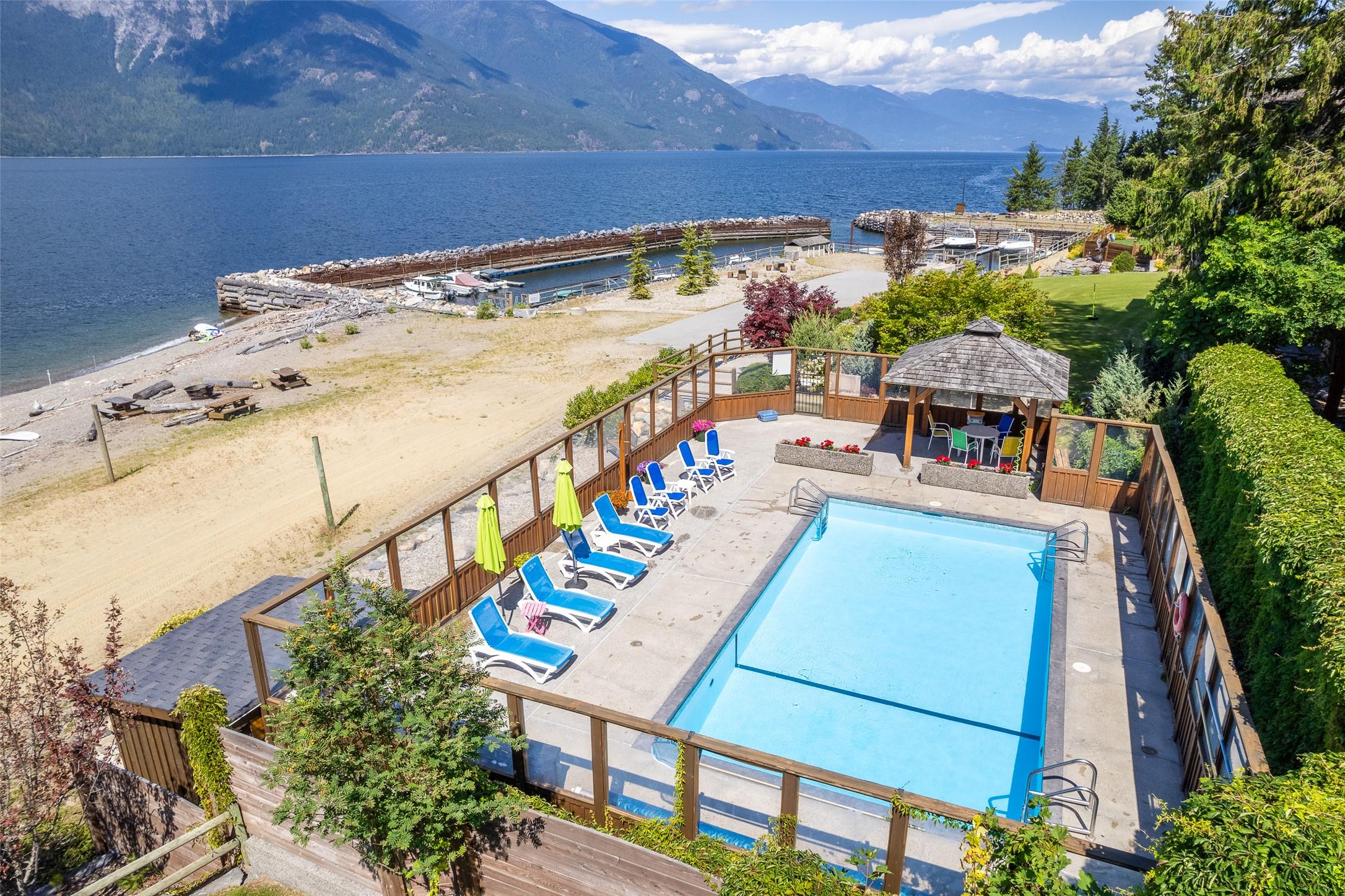 13484 & 13486 Lakeshore Drive, Boswell, BC - Outdoor With Body Of Water With In Ground Pool With View