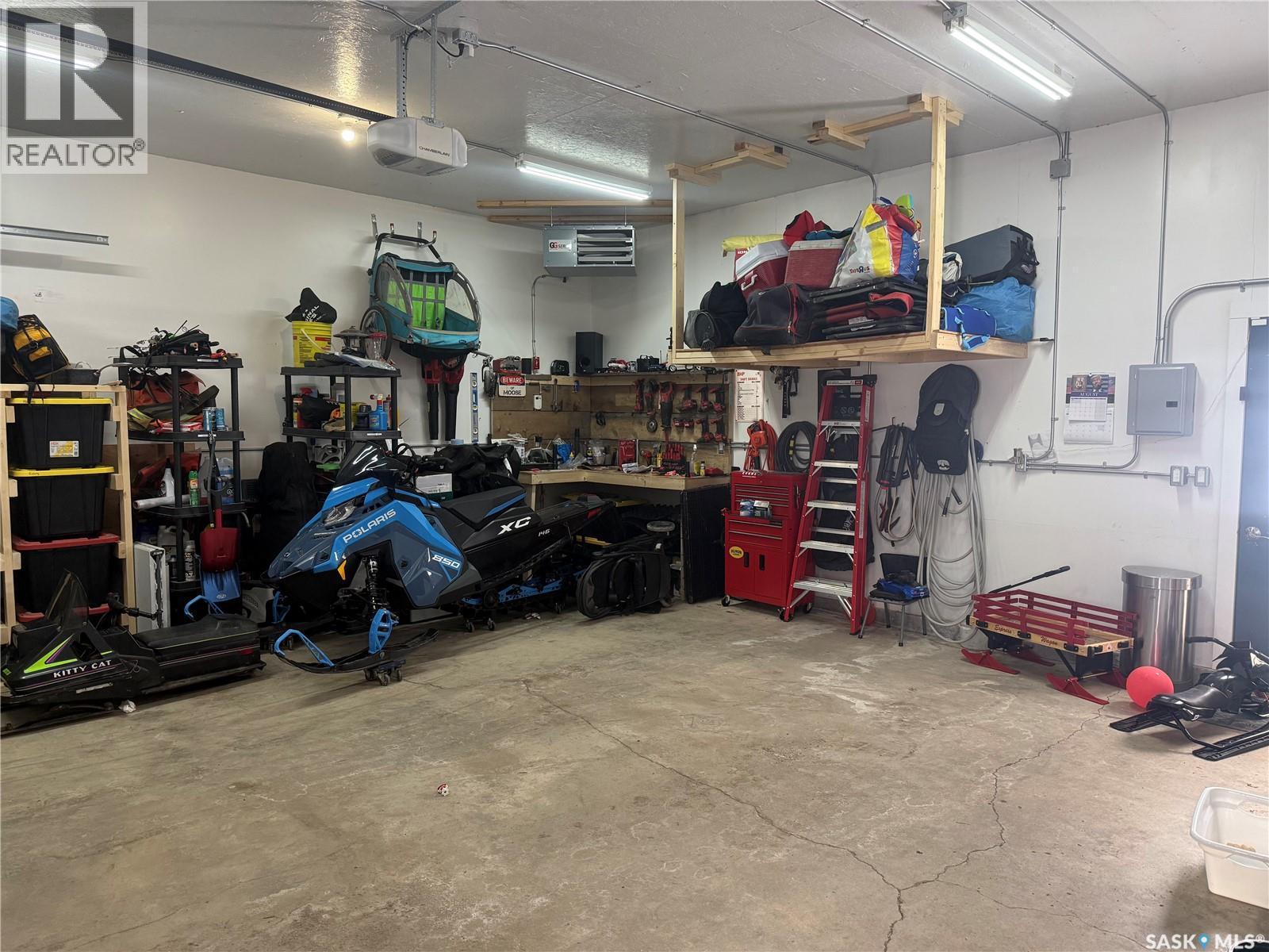 420 Logan Avenue, White Fox, SK - Indoor Photo Showing Garage