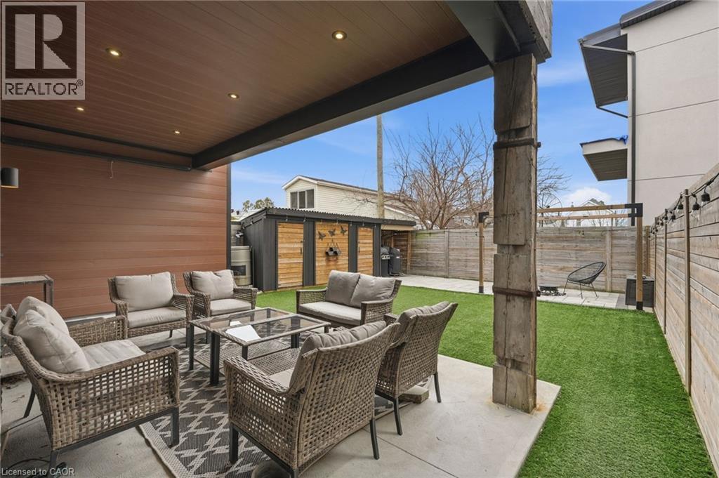 414 John Street N, Hamilton, ON - Outdoor With Deck Patio Veranda With Exterior