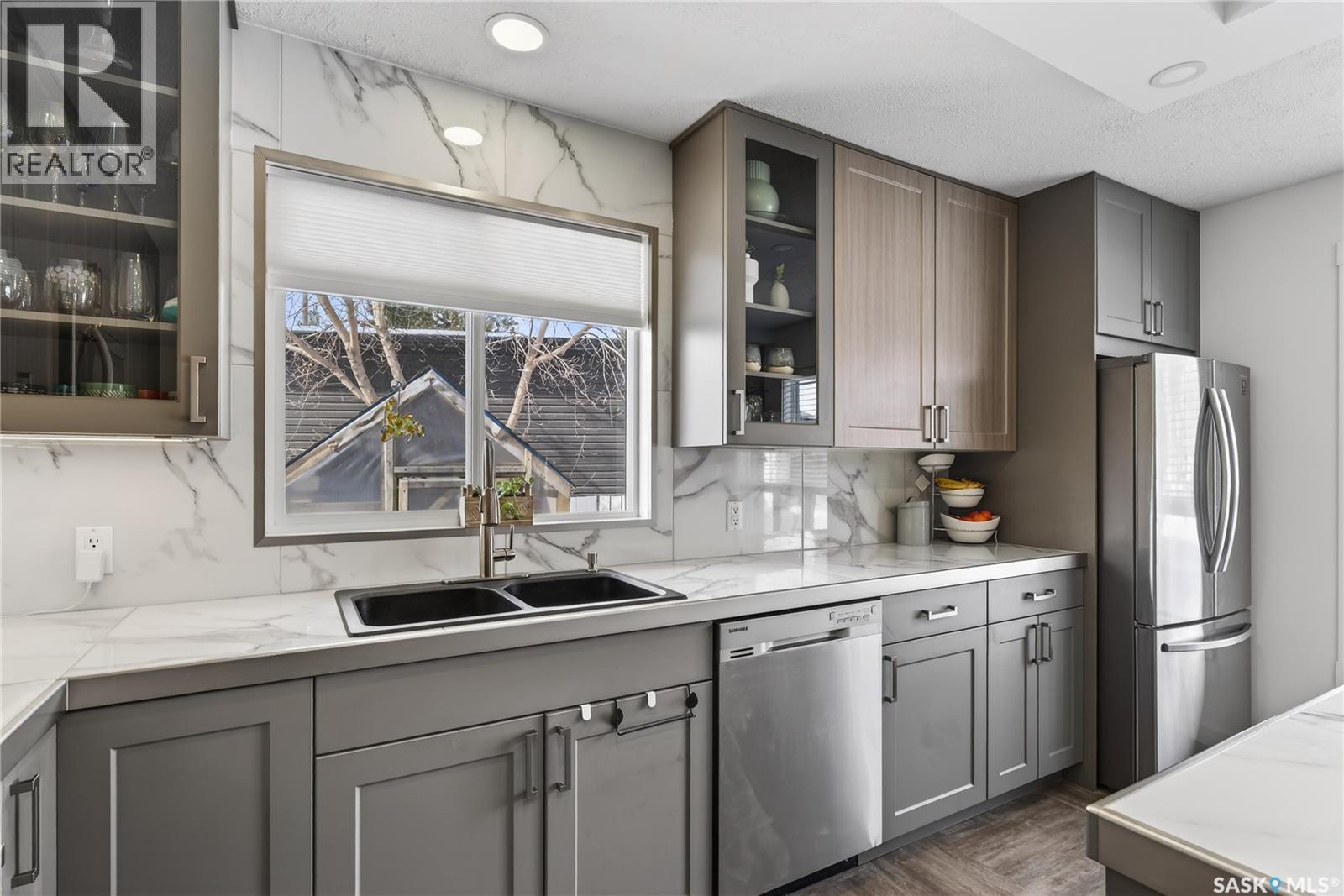 35 King Crescent, Humboldt, SK - Indoor Photo Showing Kitchen With Stainless Steel Kitchen With Double Sink