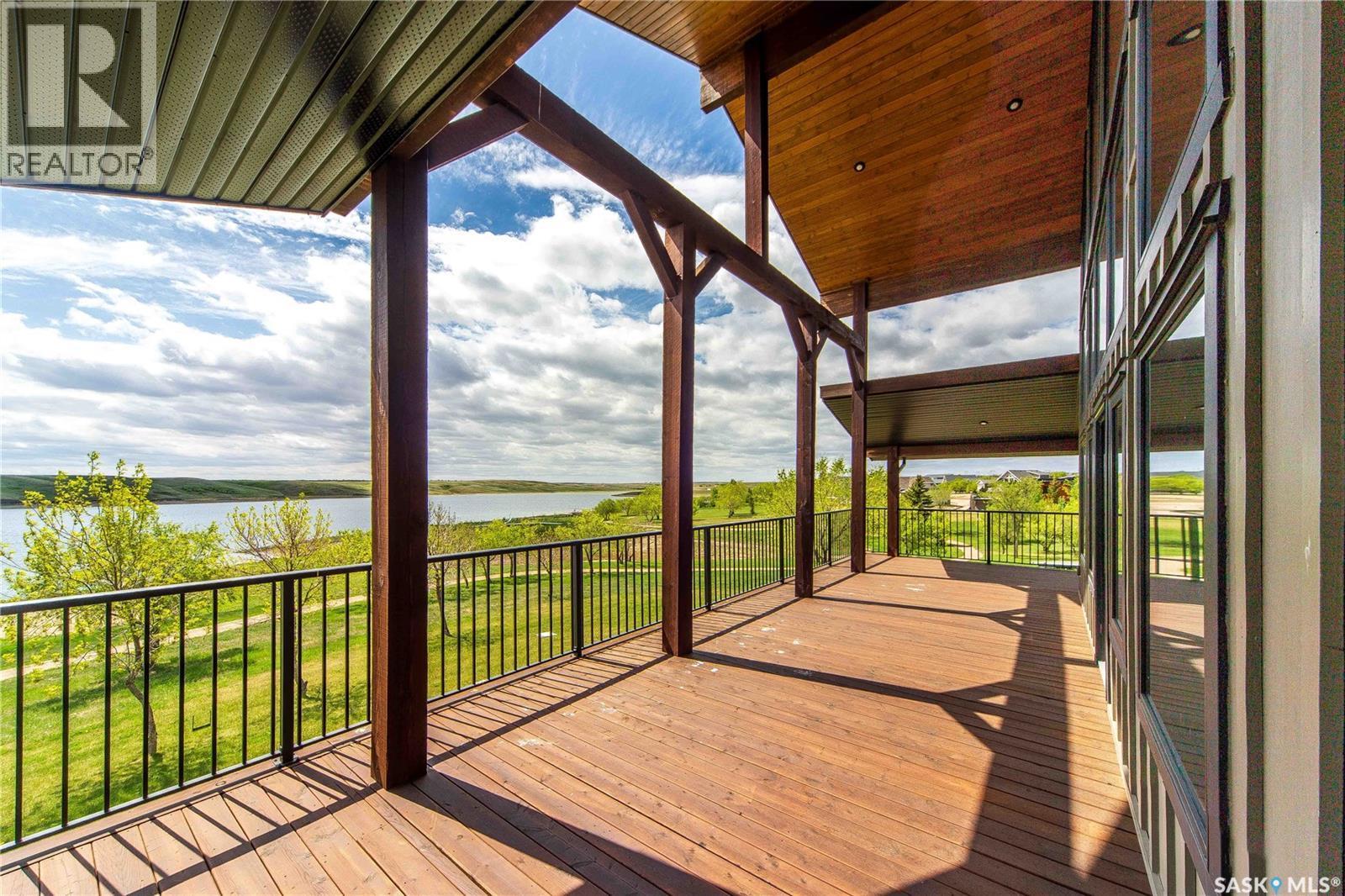35 Grace Bay, Diefenbaker Lake, SK - Outdoor With Deck Patio Veranda With View With Exterior