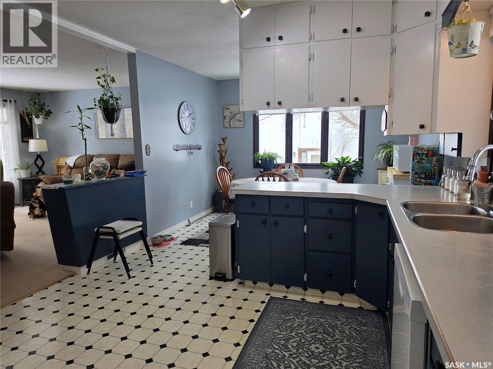 360 2Nd Avenue E, Englefeld, SK - Indoor Photo Showing Kitchen With Double Sink