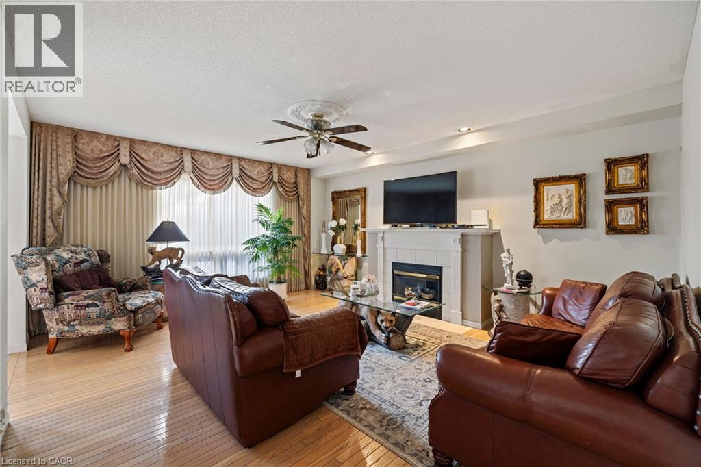 3 Nature Court, Hamilton, ON - Indoor Photo Showing Living Room With Fireplace