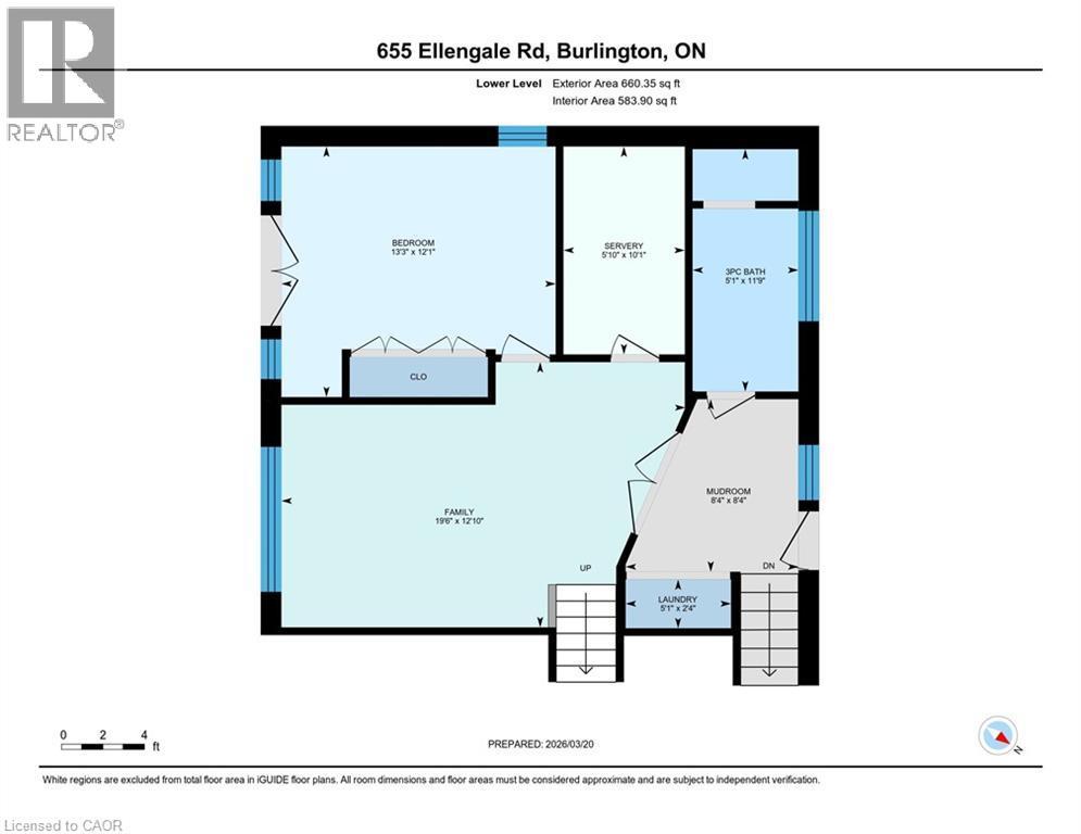 Lower Level Area Floor Plan - 655 Ellengale Road, Burlington, ON - Other