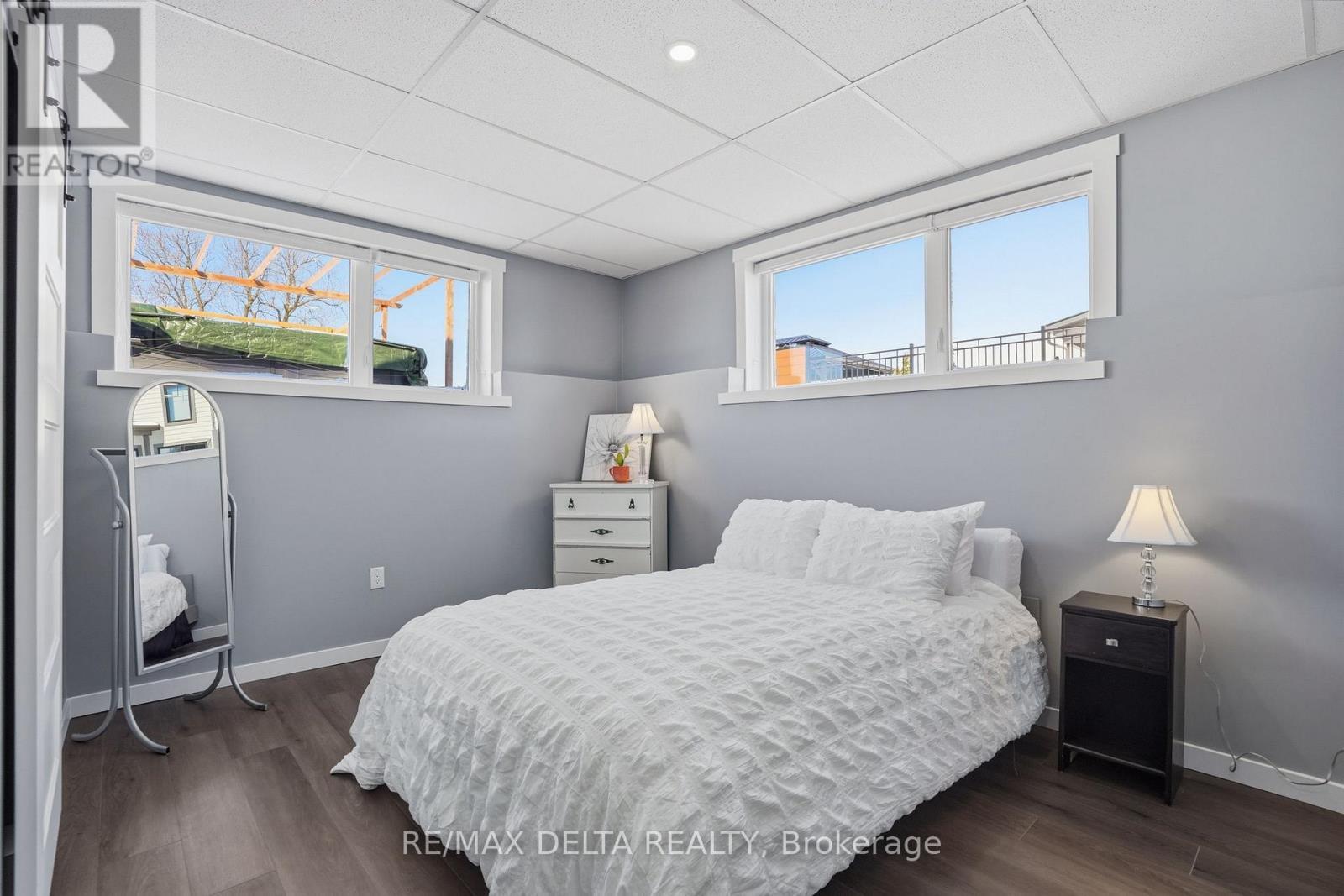 Bedroom #4 in basement. - 100 Pendleton Street, Champlain, ON - Indoor Photo Showing Bedroom