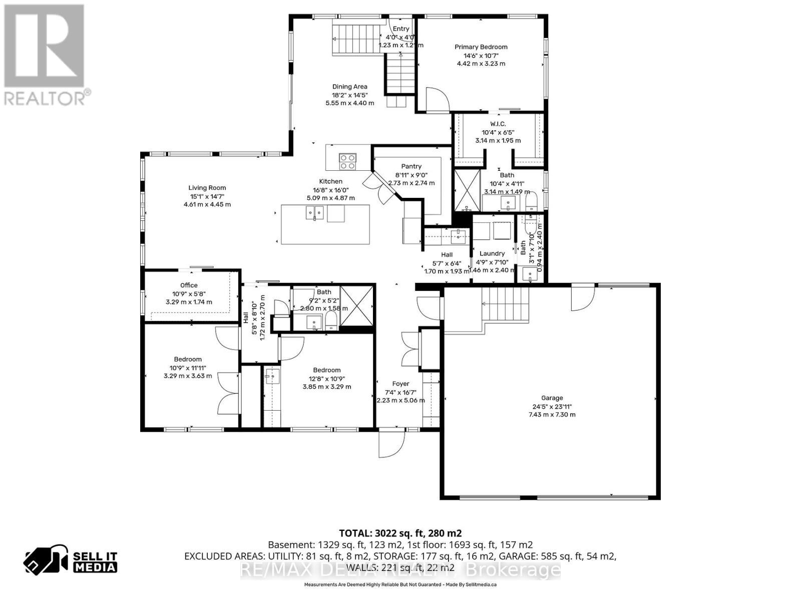 Main level: Floor plan. - 100 Pendleton Street, Champlain, ON - Other